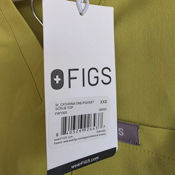 NWT FIGS Moss Green Scrub Set • Catarina Top • Petite High Waisted Yola Pants • - Picture 5 of 16